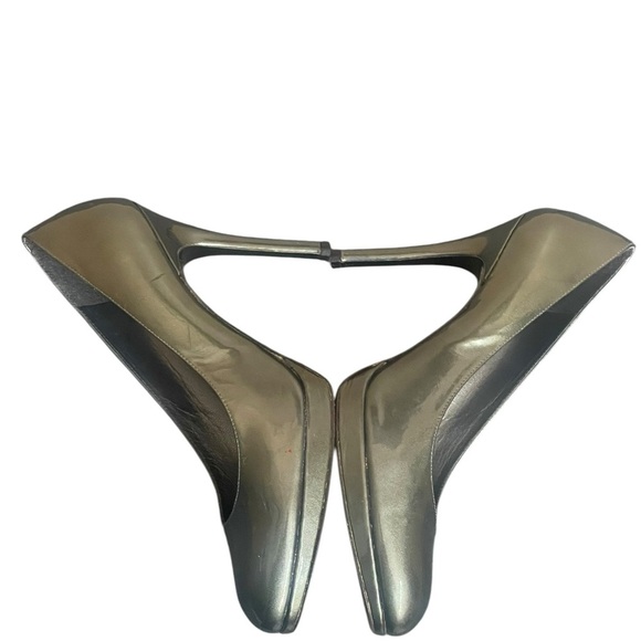 Stuart Weitzman green rounded toe patent leather heels size 8.5 M - Picture 8 of 15